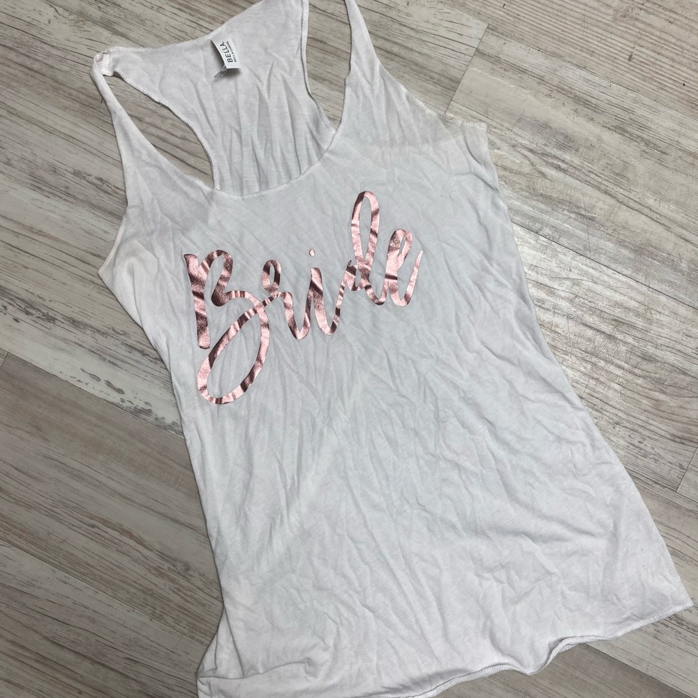 Bride tank top